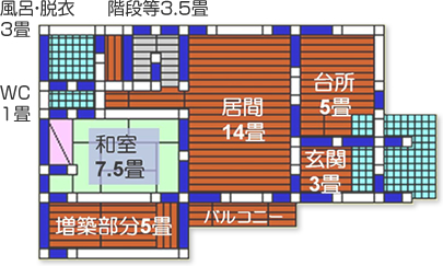 お試し見積もりの間取り図